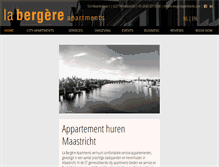 Tablet Screenshot of la-bergereapartments.com